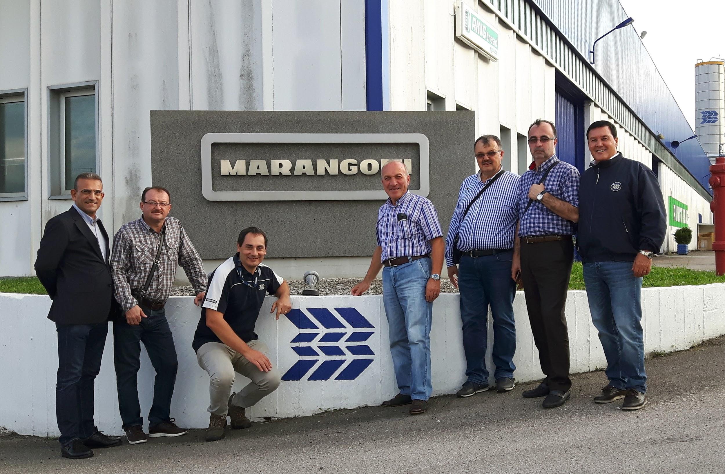 L to R: Nejat Dagdemir (Marangoni Kauçuk Ticaret A.?), Recep Guner (Basoglu), Marco Finelli ( Marangoni Spa), Necdet Basoglu (Basoglu), Bilal Dirlik (Dirkap), Zafer Cetinel (Dirkap), and Roberto Santorum (Marangoni S.p.A.)